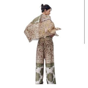 ZARA BNWT PATCHWORK TROUSERS MULTICOLOURED SIZE XL | 2616/127